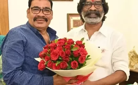 मझगांव के विधायक की पूर्व मुख्यमंत्री हेमंत सोरेन से मुलाकात: सत्य और न्याय की जीत