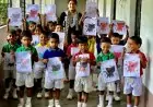 डिवाइन मिशन स्कूल में बच्चों ने दिखाया रंगोली और चित्रकला का हुनर, पुरस्कृत होकर झूम उठे