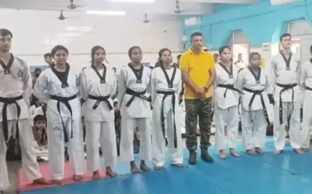 झारखंड ताइक्वांडो एकेडमी व सोशल एक्शन के नौ खिलाड़ियों को मिला ब्लैक बेल्ट