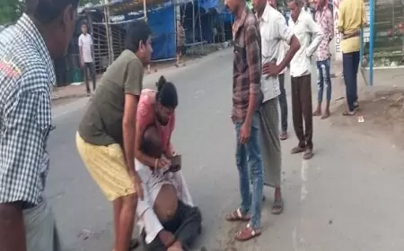 बाइक की चपेट में आने से बुजुर्ग दुकानदार की मौत, बाइक सवार फरार