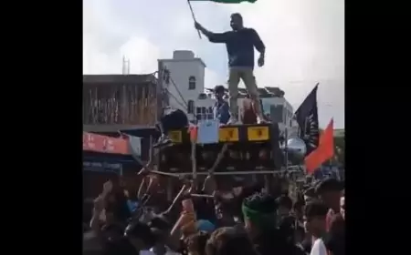 मोहर्रम के दौरान फिलिस्तीन का झंडा लहराने पर भाजपा का हेमंत सरकार पर हमला