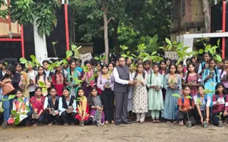 घाटशिला कॉलेज में 11वीं के नए छात्रों के लिए परिचयात्मक सत्र, 'एक पौधा, कॉलेज के नाम' अभियान की शपथ दिलाई