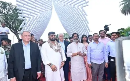 झारखंड को टाटा स्टील का नया तोहफा, रांची में लगाई बिलियन इंप्रेशन की आकृति