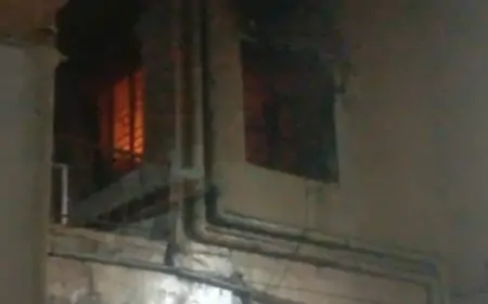 आशियाना बिल्डिंग में लगी भीषण आग से मची अफरा-तफरी