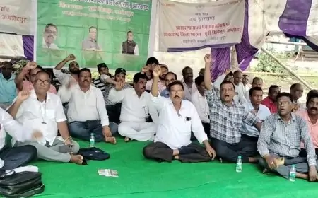 झारखंड राज्य पंचायत सचिव संघ का एक दिवसीय धरना, लंबित मांगों के लिए आवाज बुलंद