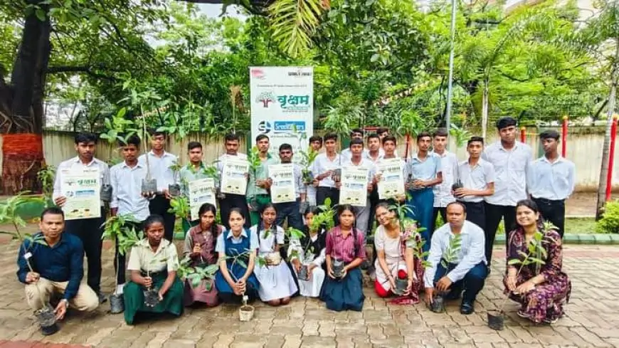 बर्मामाइंस के बीपीएम स्कूल ऑफ़ एक्सीलेंस में रेडियो धूम तथा श्रीलेदर्स के तत्वाधान में किया गया वृक्षारोपण।