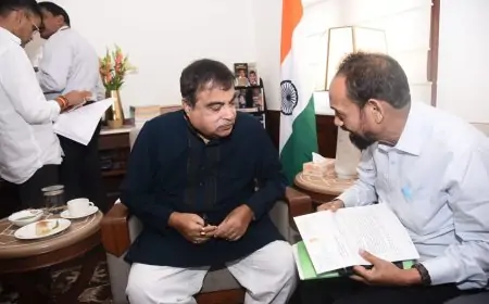 जमशेदपुर के सांसद विद्युत बरण महतो ने केंद्रीय मंत्री नितिन गडकरी से मुलाकात: सड़कों और पुलों की समस्याओं का समाधान जल्द!