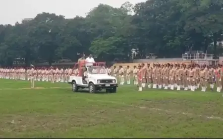 स्वतंत्रता दिवस समारोह के लिए जमशेदपुर के गोपाल मैदान में हुआ फुल ड्रेस रिहर्सल