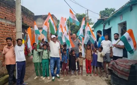 भाजपा नेता शिव शंकर सिंह की तिरंगा यात्रा ने जगाई देशभक्ति की अलख, लोगों को किया प्रेरित