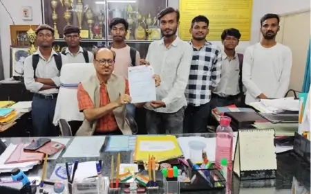 को-ऑपरेटिव कॉलेज में छात्रों की मूलभूत सुविधाओं की मांग को लेकर ABVP ने सौंपा ज्ञापन