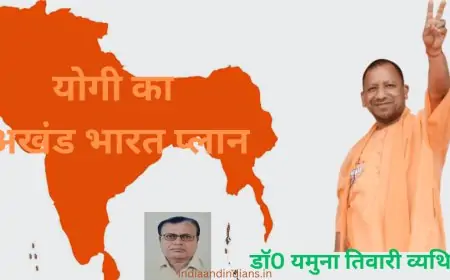 योगी का अखंड भारत प्लान - डाॅ0 यमुना तिवारी व्यथित
