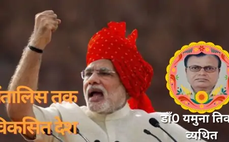 सैंतालिस तक विकसित देश - डाँ0 यमुना तिवारी व्यथित