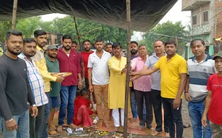 गोलमुरी में वीर भगत सिंह बॉयज क्लब के गणेश पूजा पंडाल का भूमि पूजन संपन्न, भाजपा नेता दिनेश कुमार रहे मौजूद