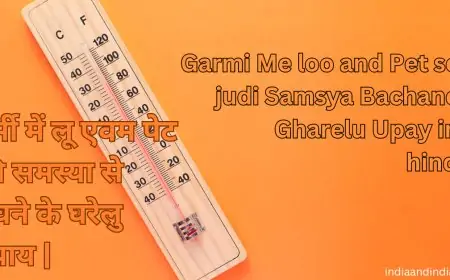 गर्मी में लू एवम पेट की समस्या से बचने के घरेलु उपाय | Garmi Me loo and Pet se judi Samsya Bachane Gharelu Upay in hindi