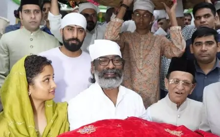 अजमेर शरीफ पहुंचे झारखंड के मुख्यमंत्री हेमंत सोरेन, दरगाह में मांगी झारखंड की खुशहाली की दुआ