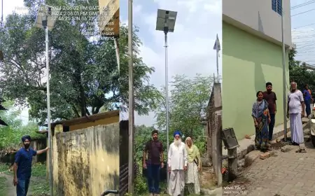 विधायक सरयू राय की पहल से जेम्को बस्ती में सोलर लाइटें लगीं, लोगों ने कहा - अब अंधेरे से निजात मिलेगी