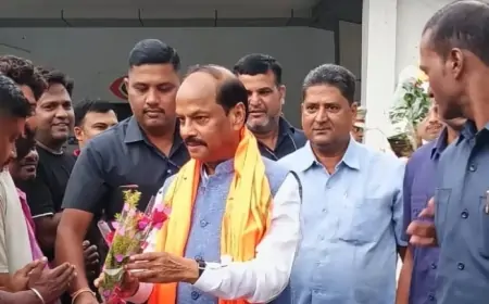 जमशेदपुर में भव्य स्वागत के साथ पहुंचे ओडिशा के राज्यपाल रघुबर दास