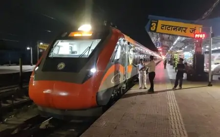 टाटा-पटना वंदे भारत एक्सप्रेस: 10 को होगा ट्रायल, 16 सितंबर से नियमित चलेगी ट्रेन