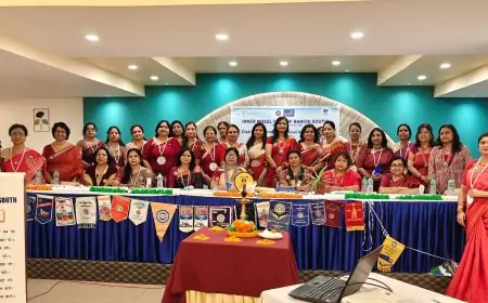इनर व्हील क्लब ऑफ राँची साउथ में डिस्ट्रिक्ट चेयरमैन का दौरा: परोपकारी कार्यों की समीक्षा