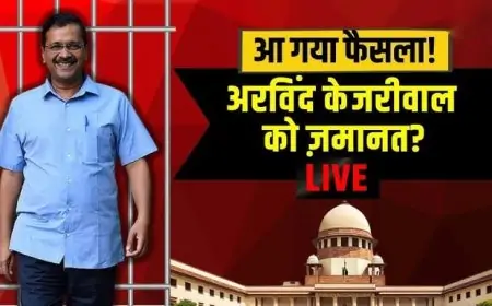 दिल्ली सीएम अरविंद केजरीवाल को सुप्रीम कोर्ट से मिली बड़ी राहत: शराब घोटाला केस में जमानत