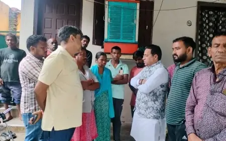 झारखंड में भर्ती दौड़ के दौरान मौत: भाजपा ने परिवार को दिया 2 लाख रुपये का सहयोग