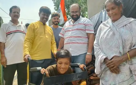 प्रधानमंत्री मोदी के जन्मदिन पर भाजपा नेता ने बांटी व्हीलचेयर, सेवा दिवस पर विशेष आयोजन
