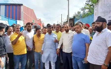 लालबाबा फाउंड्री में 125 प्रतिष्ठानों पर संकट, भाजपा ने किया विरोध