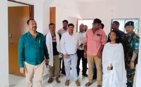 झींकपानी में कर्मियों के लिए नए आवास का उद्घाटन: मंत्री दीपक बिरुआ ने की पूजा-अर्चना