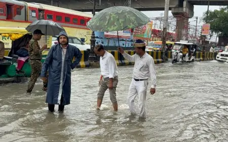 गोरखपुर में महापौर और नगर आयुक्त ने बारिश में खोला जल निकासी का मोर्चा, 65 स्थलों पर पंपसेट का जादू!