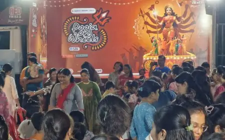 रेड एफएम के पूजा ऑन व्हील्स में श्रीनाथ ग्लोबल विलेज में धमाकेदार मस्ती, डांस और गानों से भरपूर!