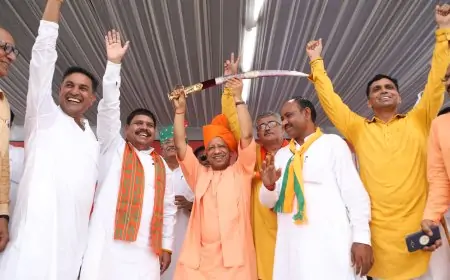 योगी आदित्यनाथ ने कांग्रेस पर बोला हमला, राम मंदिर पर एक्सीडेंटल हिंदुओं की आलोचना