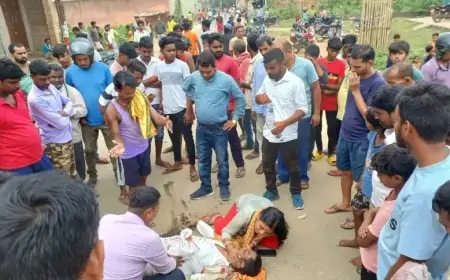 दुर्घटना में युवक की जान गई: सड़क किनारे खड़े चंदन को कुचल दिया ट्रक ने!