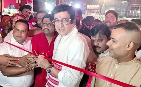 डा. अजय कुमार ने दुर्गा पूजा पंडाल का उद्घाटन, मां दुर्गा से झारखंडवासियों के कल्याण की कामना