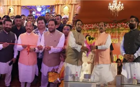 जमशेदपुर में ओडिशा के राज्यपाल रघुवर दास ने किया स्वामी नारायण मंदिर जैसा भव्य पूजा पंडाल का उद्घाटन, शारदीय नवरात्रि की दी शुभकामनाएं
