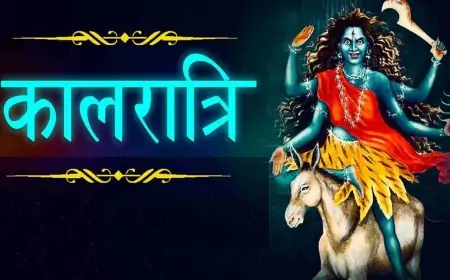 नवरात्रि के सातवें दिन मां कालरात्रि की विशेष पूजा: भक्तों के लिए सजीव शुभकामनाएं