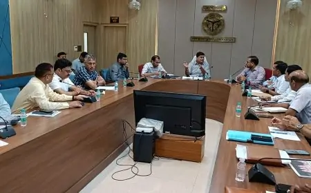गोरखपुर में विकास कार्यों की समीक्षा बैठक: मंडलायुक्त अनिल ढींगरा ने दिए जरूरी निर्देश