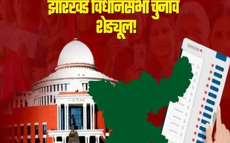 झारखंड में चुनाव का ऐलान: पहले चरण का मतदान 13 नवंबर को! देखे कौन विधानसभा क्षेत्र में कब होगा वोटिंग