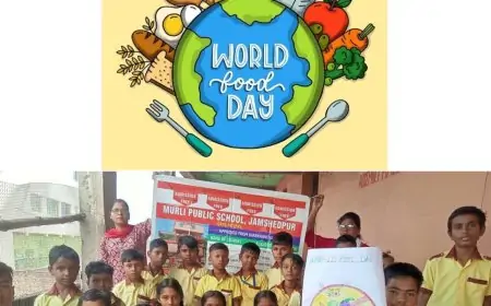 मुरली पब्लिक स्कूल में मनाया गया विश्व भोजन दिवस, बच्चों को बताया भोजन का महत्व