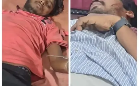 नशे में धुत बाइक सवार की तेज रफ्तार से सड़क दुर्घटना, दो गंभीर रूप से घायल!