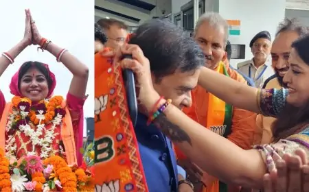 भाजपा प्रत्याशी पूर्णिमा दास साहू की नामांकन रैली में असम के मुख्यमंत्री की गरिमामयी उपस्थिति