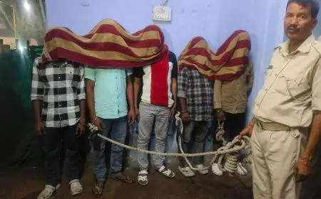 Jamshedpur Dacoity: डकैती की योजना बना रहे गिरोह का पर्दाफाश, छापेमारी में पांच गिरफ्तार, फरार दो अपराधियों की तलाश जारी!