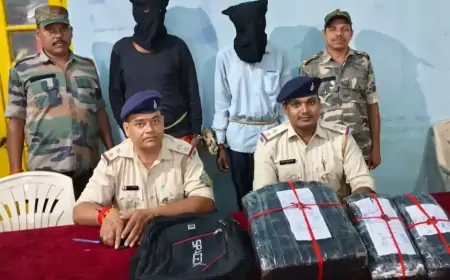 देवघर पुलिस ने अवैध गांजा तस्करी के गिरोह का भंडाफोड़ किया