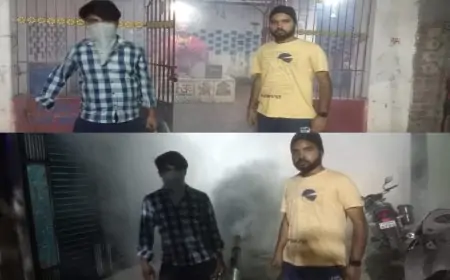 जमशेदपुर के जेम्को मिश्रा बागान में डेंगू के बढ़ते प्रकोप से निपटने के लिए फॉगिंग अभियान का आयोजन
