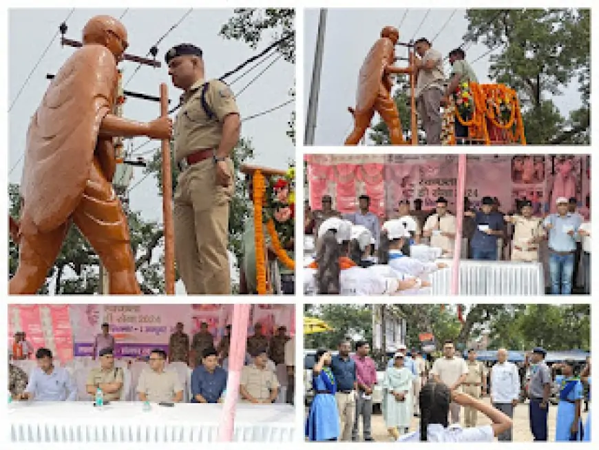 महात्मा गांधी और लाल बहादुर शास्त्री जयंती पर चाईबासा में स्वच्छता अभियान: सफाई कर्मियों का हुआ सम्मान