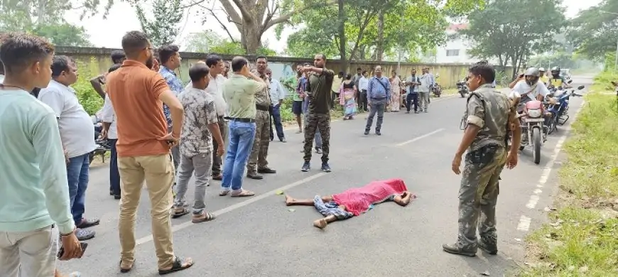 गालूडीह में तेज रफ्तार कार ने बुजुर्ग को रौंदा, मौके पर हुई मौत