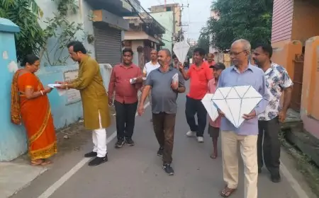 अभिषेक कुमार ने घर-घर जाकर मांगा वोट, जमशेदपुर को स्मार्ट सिटी बनाने का किया वादा