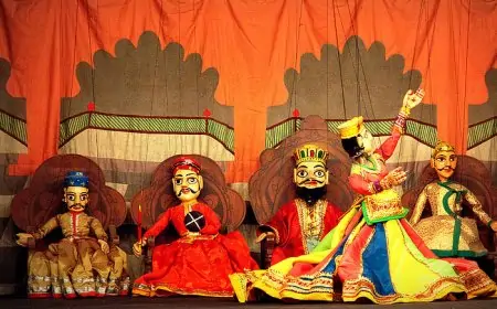 गालूडीह में कठपुतली नाच का शानदार कार्यक्रम, दर्शकों ने किया आनंदित