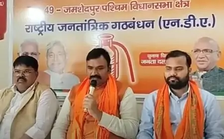 "जमशेदपुर चुनाव: कांग्रेस प्रत्याशी पर अपराधियों से प्रचार कराने का गंभीर आरोप!"