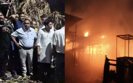 Sonari Fire : सोनारी एयरपोर्ट के पास लगी भयानक आग! बन्ना गुप्ता ने खुद मोर्चा संभाला, पीड़ितों को दिलाया मदद का भरोसा