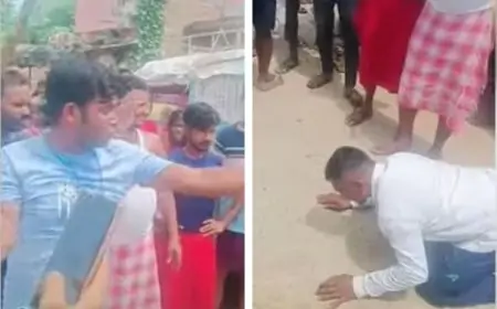 Man beaten on road in bihar :बिहार में सड़क पर लाठी-डंडे से मारपीट, आरोपी ने पीड़ित को थूक कर चाटने पर किया मजबूर